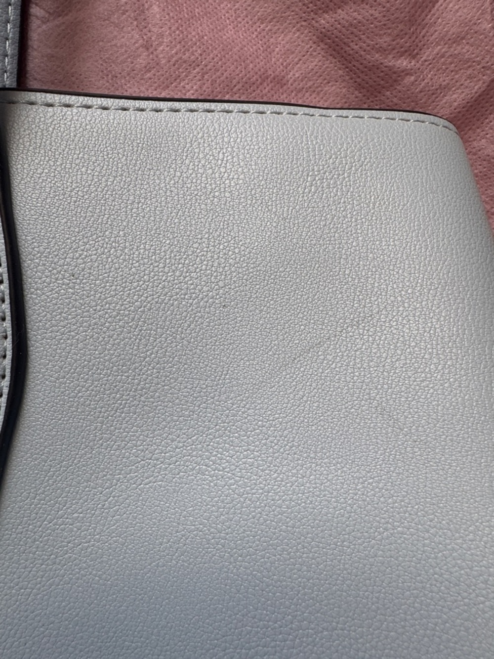 Kate Spade Light Blue Leather Tote with Gold Logo - Picture 9 of 14